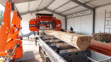 Industrijska pilana Wood-Mizer “WB2000” u modernoj tvornici pilana u Poljskoj