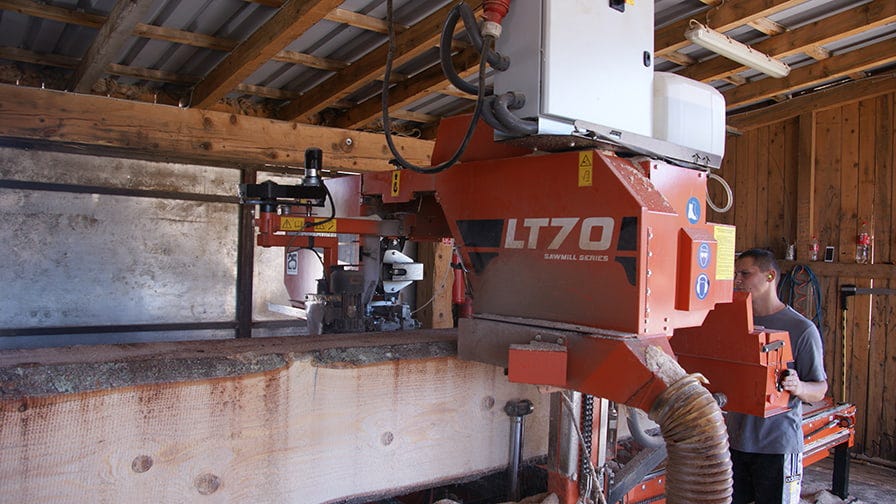 With LT40, the business quickly grew up, and soon Mr. Bukovac decided to exchange it with the more productive LT70 sawmill