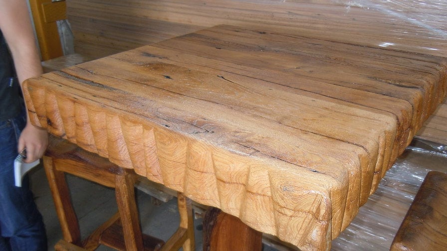 Table made from Slavonian oak